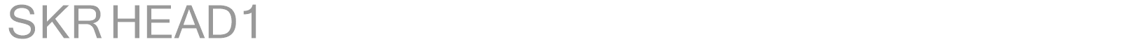 SKR HEAD1 font preview